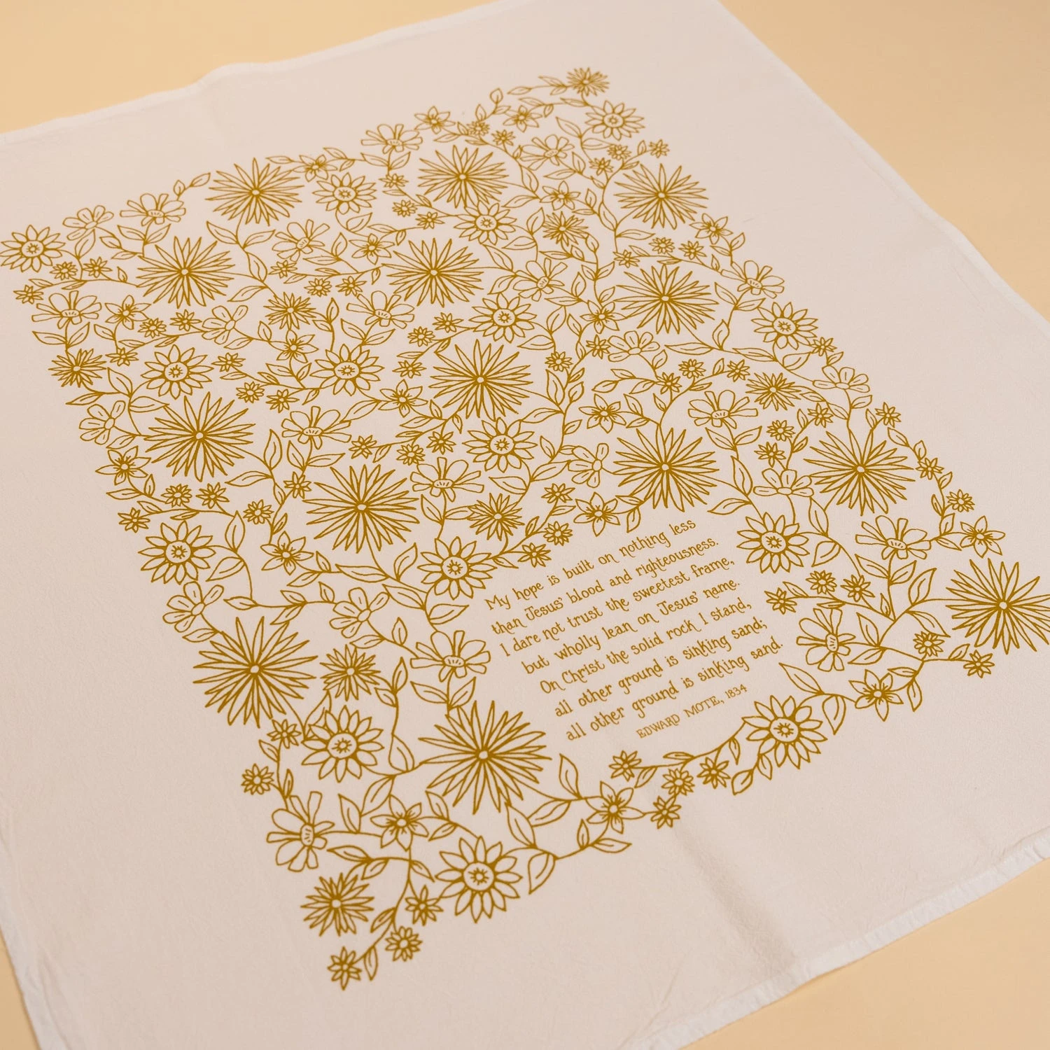 My Hope Is Built Hymn Tea Towel 5 My Hope Is Built Hymn Tea Towel - Image 3