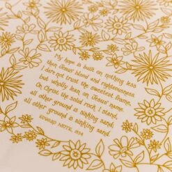 My Hope Is Built Hymn Tea Towel 10 My Hope Is Built Hymn Tea Towel -Laurel Mercantile Store DSC02234 2