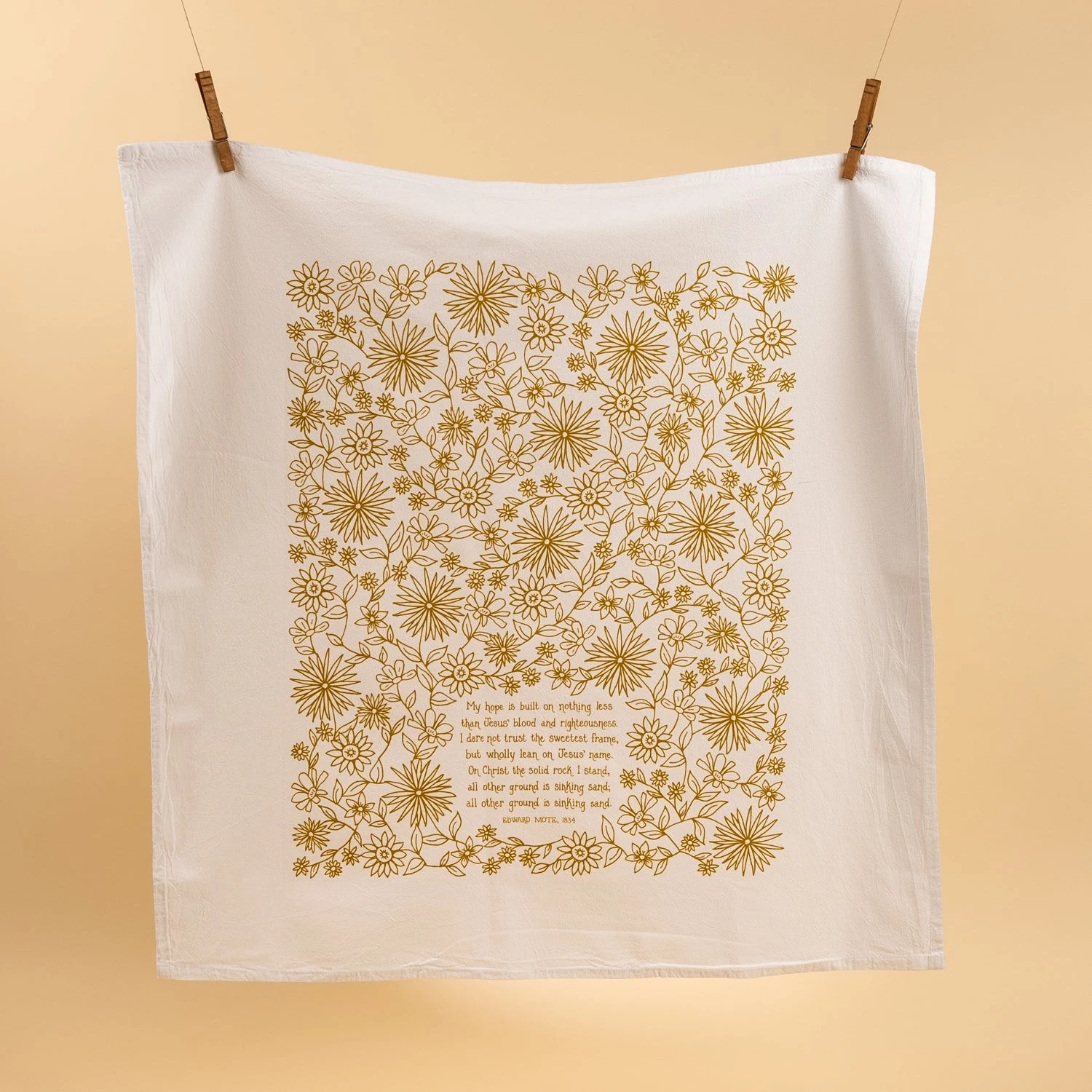 My Hope Is Built Hymn Tea Towel 4 My Hope Is Built Hymn Tea Towel - Image 2