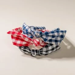 Brooke's Gingham Bow Headband: Slim & Comfortable Non-Slip Style