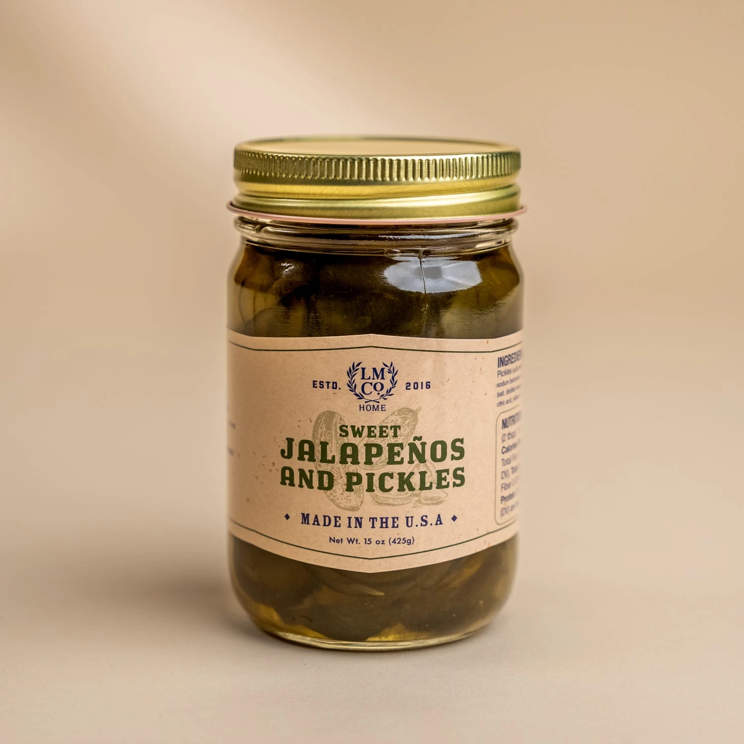 LMCo. Sweet Jalapeño Pickles 3 LMCo. Sweet Jalapeño Pickles