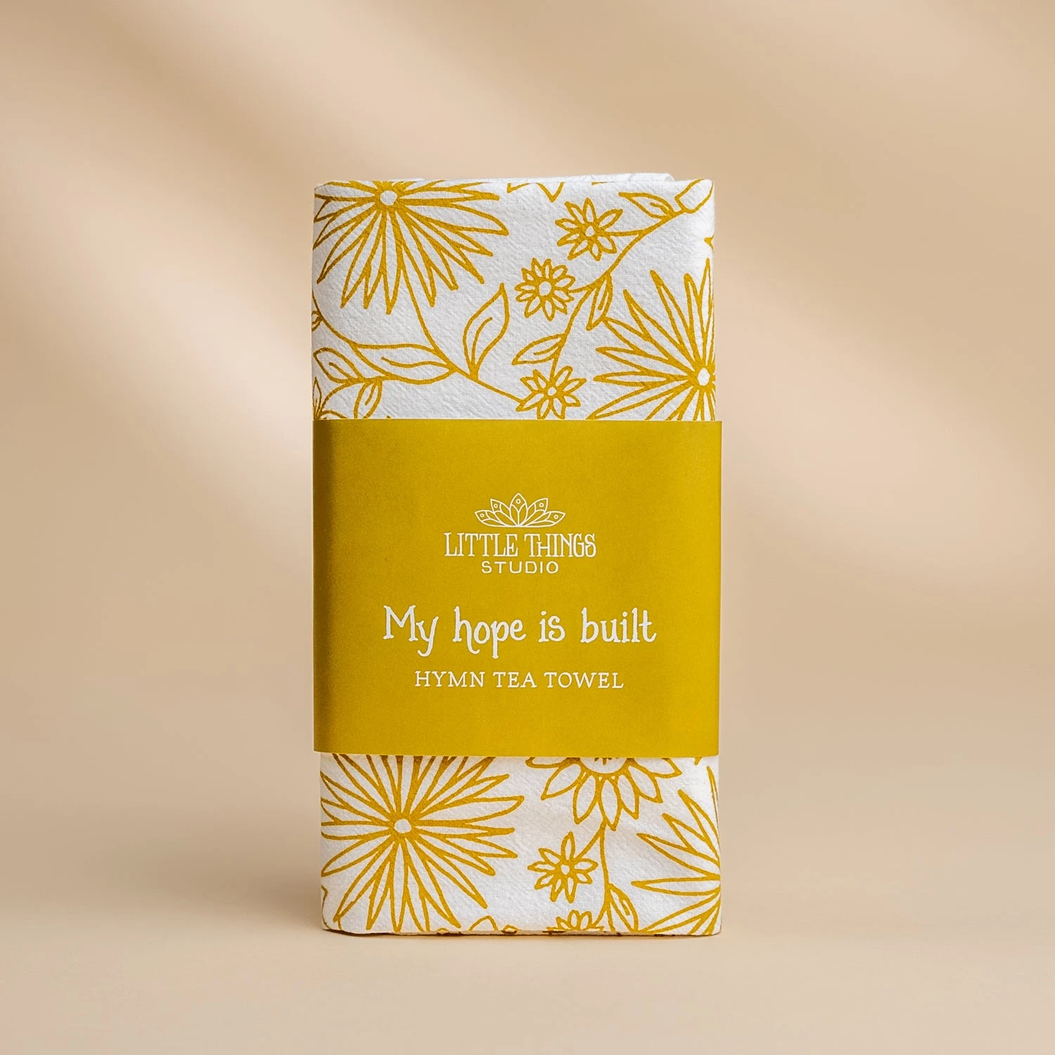 My Hope Is Built Hymn Tea Towel 3 My Hope Is Built Hymn Tea Towel