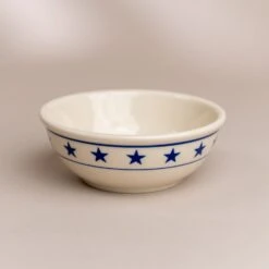 Blue Stars Nappy Bowl -Laurel Mercantile Store DSC03771 2