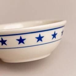 Blue Stars Nappy Bowl -Laurel Mercantile Store DSC03776 2