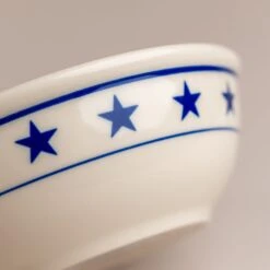 Blue Stars Nappy Bowl -Laurel Mercantile Store DSC03777 2