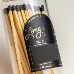 Raven Long Stem Matches in Decorative Glass Jar with Acacia Wood Lid -Laurel Mercantile Store DSC04062 7e9011a8 50a6 40ca 8790 32ed942c60e1