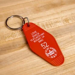 Love Shack Retro Motel Key Fob - Vintage Pop Culture Keychain