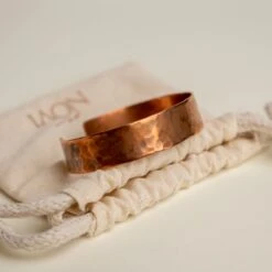 Novi Copper Cuff: Handmade Hammered Oxidized Jewelry -Laurel Mercantile Store DSC04856