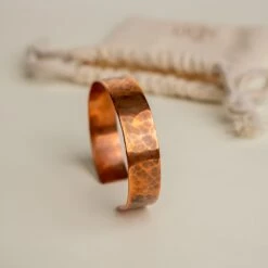 Novi Copper Cuff: Handmade Hammered Oxidized Jewelry -Laurel Mercantile Store DSC04864