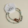Novi Amazonite Stone Bracelet - Isle Royale Gypsy Ribbon Strand -Laurel Mercantile Store DSC04999