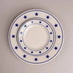 Blue Stars Dinner Plate -Laurel Mercantile Store DSC05066 2