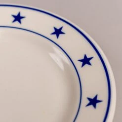 Blue Stars Dinner Plate -Laurel Mercantile Store DSC05089 2