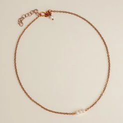 Novi Three Pearl Necklace: Dainty Adjustable Artisan Jewelry -Laurel Mercantile Store DSC05284