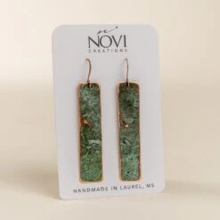 Handcrafted Upcycled Copper Earrings from Historic Laurel Patina