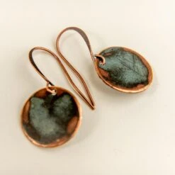 Handcrafted Upcycled Copper Dome Earrings from Historic Laurel, MS 11 Handcrafted Upcycled Copper Dome Earrings from Historic Laurel, MS -Laurel Mercantile Store DSC06075