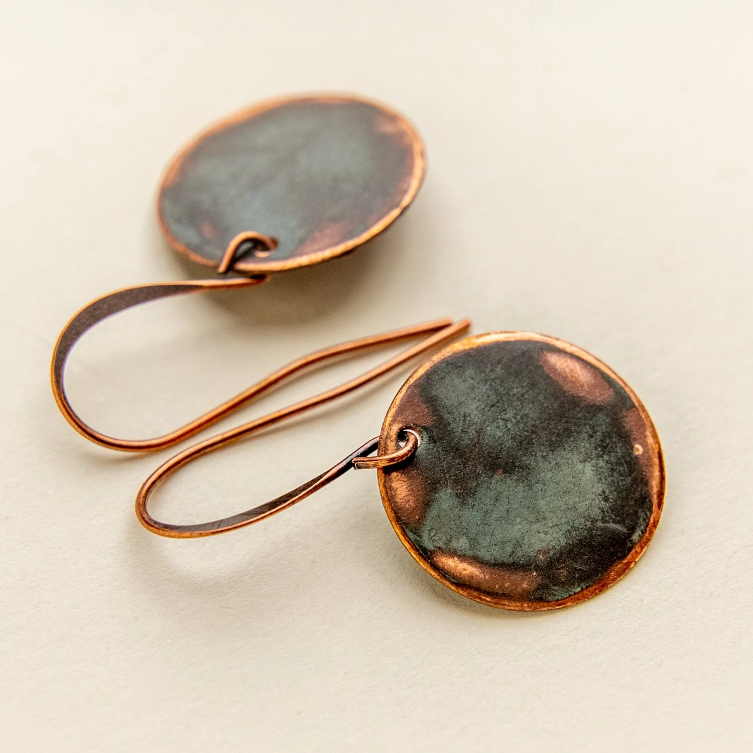 Handcrafted Upcycled Copper Dome Earrings from Historic Laurel, MS 6 Handcrafted Upcycled Copper Dome Earrings from Historic Laurel, MS - Image 4