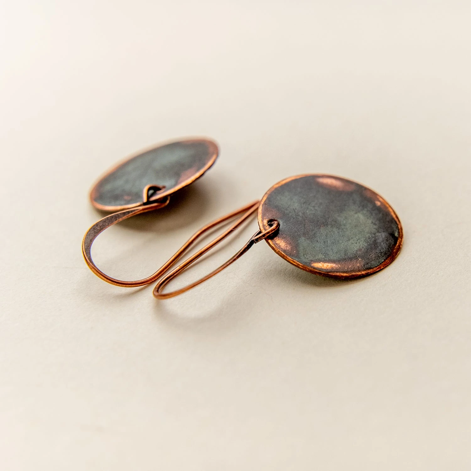 Handcrafted Upcycled Copper Dome Earrings from Historic Laurel, MS 7 Handcrafted Upcycled Copper Dome Earrings from Historic Laurel, MS - Image 5