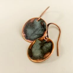 Handcrafted Upcycled Copper Dome Earrings from Historic Laurel, MS 15 Handcrafted Upcycled Copper Dome Earrings from Historic Laurel, MS -Laurel Mercantile Store DSC06095