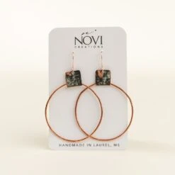 Upcycled Copper Bell Earrings - Handcrafted Historic District Jewelry