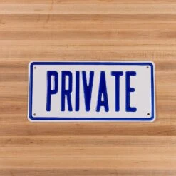 Scotsman Private Metal Embossed Sign - Made in USA
