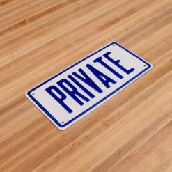 Scotsman Private Metal Embossed Sign - Made in USA 8 Scotsman Private Metal Embossed Sign - Made in USA -Laurel Mercantile Store DSC06848