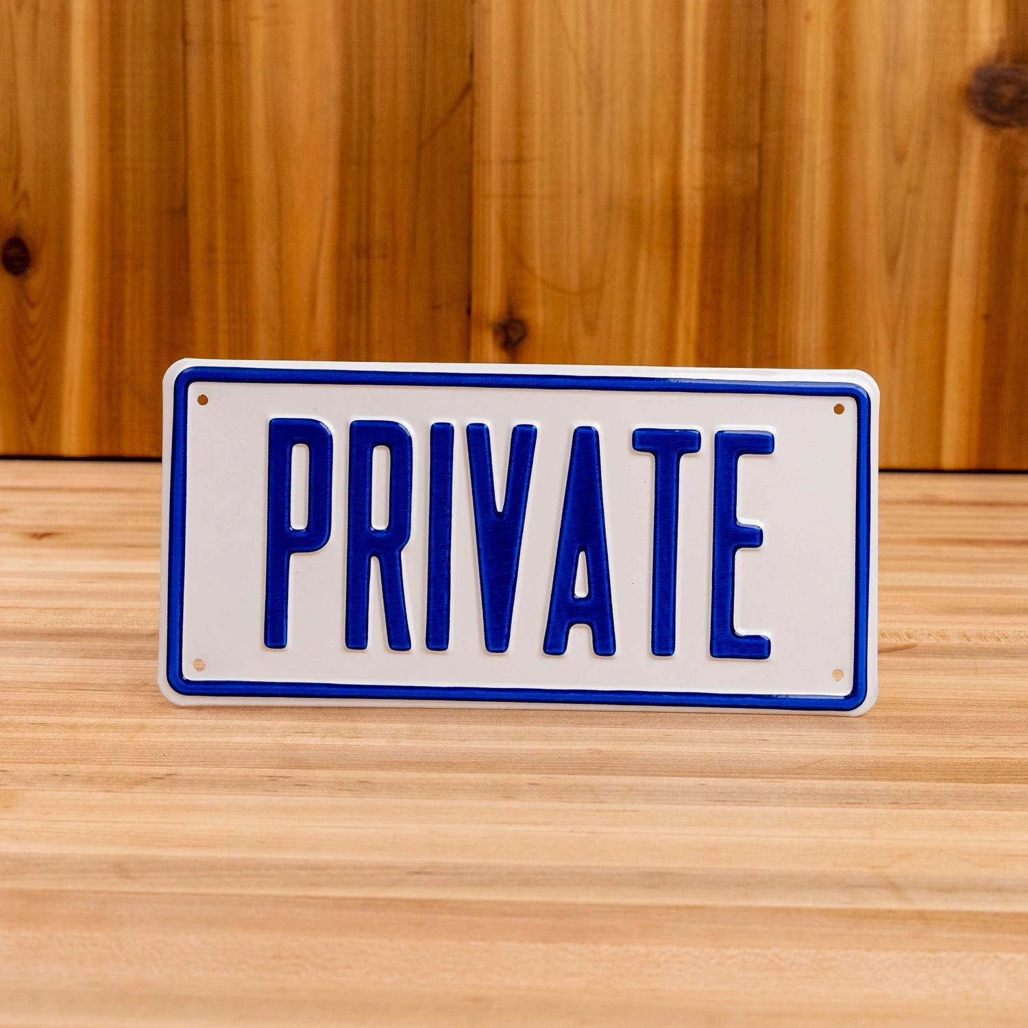 Scotsman Private Metal Embossed Sign - Made in USA 4 Scotsman Private Metal Embossed Sign - Made in USA - Image 2