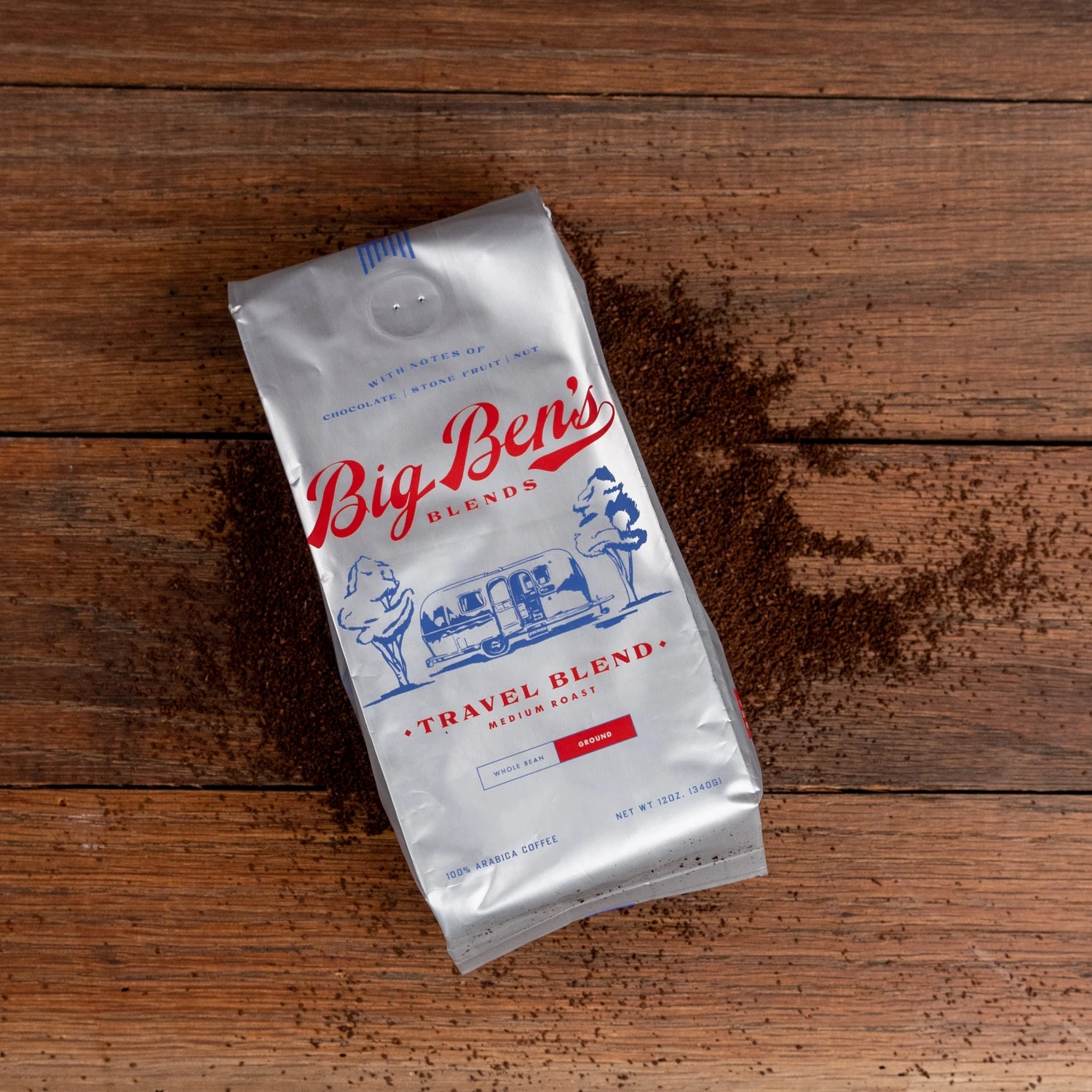 Big Ben's Travel Blend Ground Coffee - Medium Roast 12oz Bag 3 Big Ben's Travel Blend Ground Coffee - Medium Roast 12oz Bag