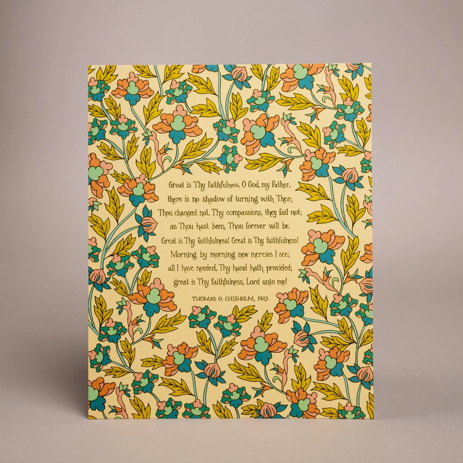 Great Is Thy Faithfulness Wall Art Print - 8x10 Christian Decor 3 Great Is Thy Faithfulness Wall Art Print - 8x10 Christian Decor