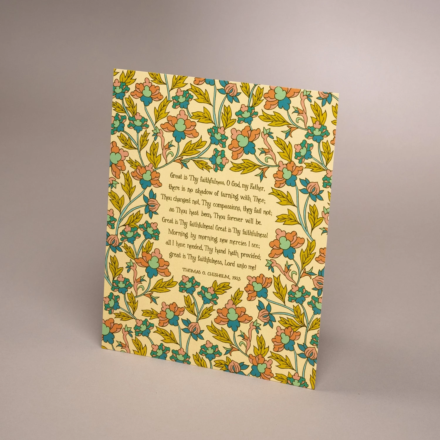 Great Is Thy Faithfulness Wall Art Print - 8x10 Christian Decor 5 Great Is Thy Faithfulness Wall Art Print - 8x10 Christian Decor - Image 3