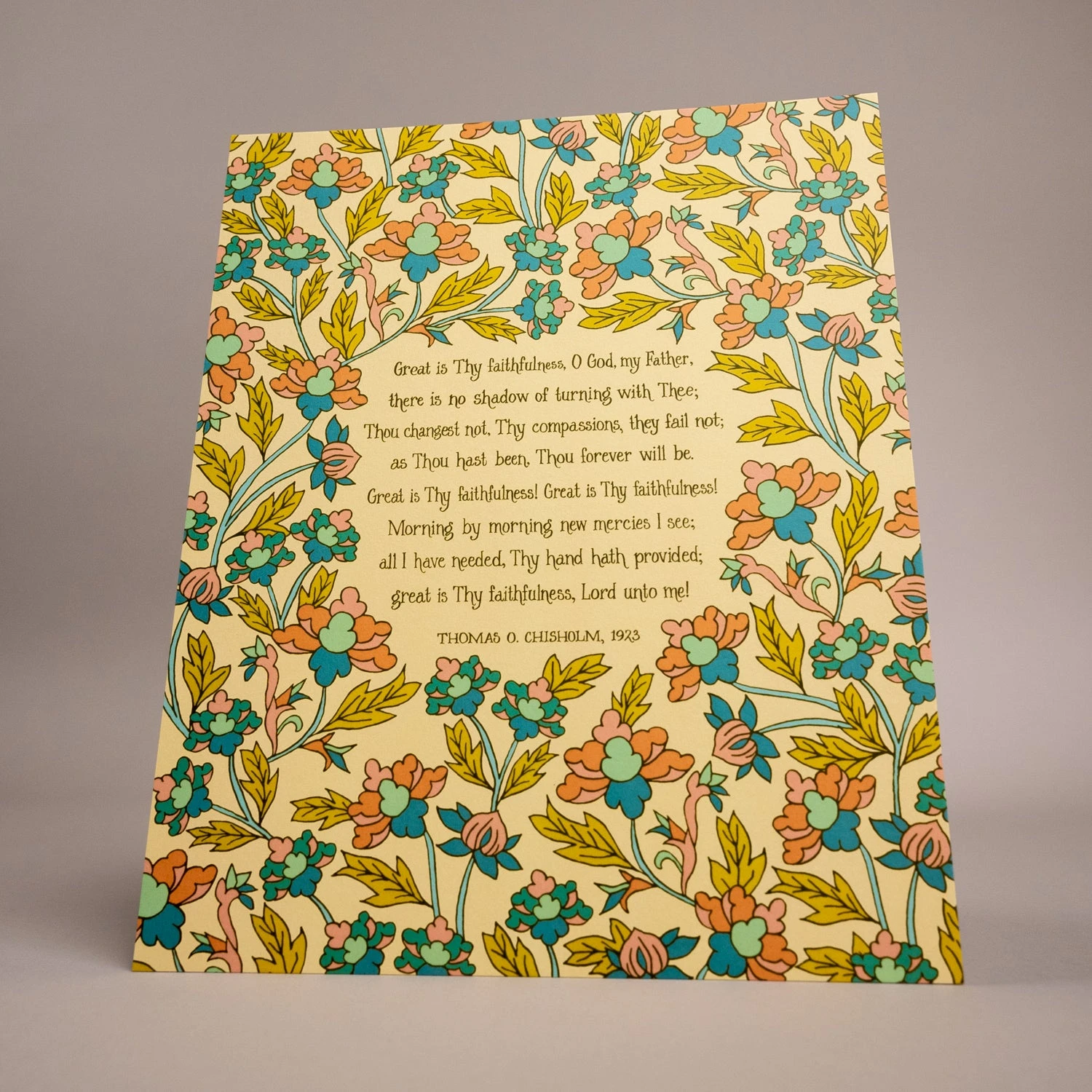 Great Is Thy Faithfulness Wall Art Print - 8x10 Christian Decor 7 Great Is Thy Faithfulness Wall Art Print - 8x10 Christian Decor - Image 5