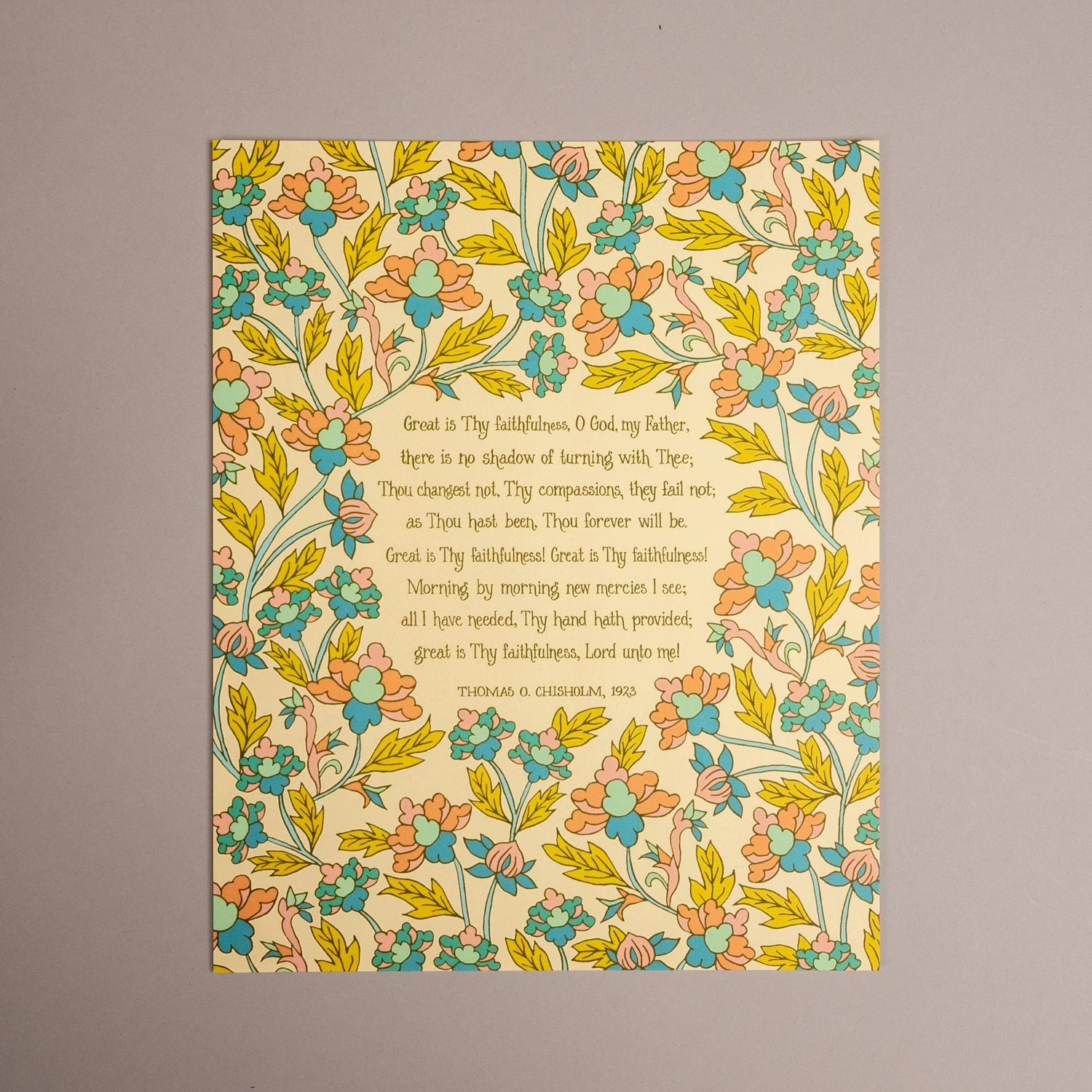 Great Is Thy Faithfulness Wall Art Print - 8x10 Christian Decor 8 Great Is Thy Faithfulness Wall Art Print - 8x10 Christian Decor - Image 6