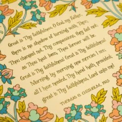 Great Is Thy Faithfulness Wall Art Print - 8x10 Christian Decor 16 Great Is Thy Faithfulness Wall Art Print - 8x10 Christian Decor -Laurel Mercantile Store DSC08549 2