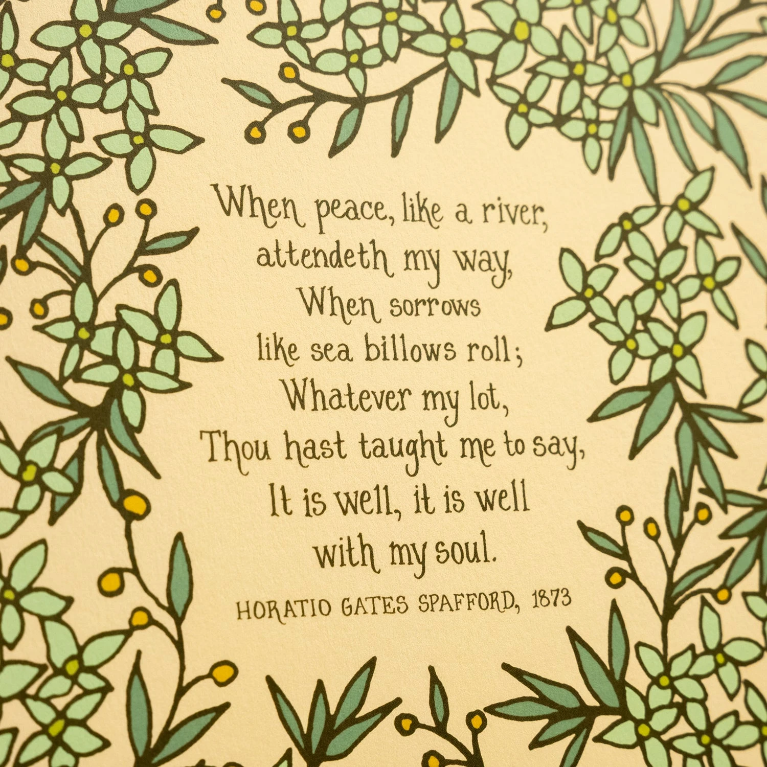 It Is Well With My Soul 8x10 Giclee Art Print - Made in USA 5 It Is Well With My Soul 8x10 Giclee Art Print - Made in USA - Image 3