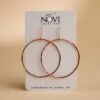 Novi Large Copper Hoops - Artisan Handmade Jewelry -Laurel Mercantile Store DSC09550