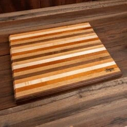 Striped Classic Butcher Block -Laurel Mercantile Store DSC09618