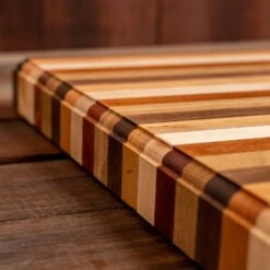 Striped Classic Butcher Block -Laurel Mercantile Store DSC09621