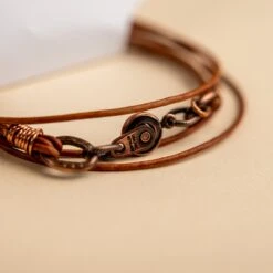 Novi Brown Leather Double Wrap Bracelet & Choker 13 Novi Brown Leather Double Wrap Bracelet & Choker -Laurel Mercantile Store DSC09621 d3180866 e06b 49e1 9979 8c0ebcc30fa6