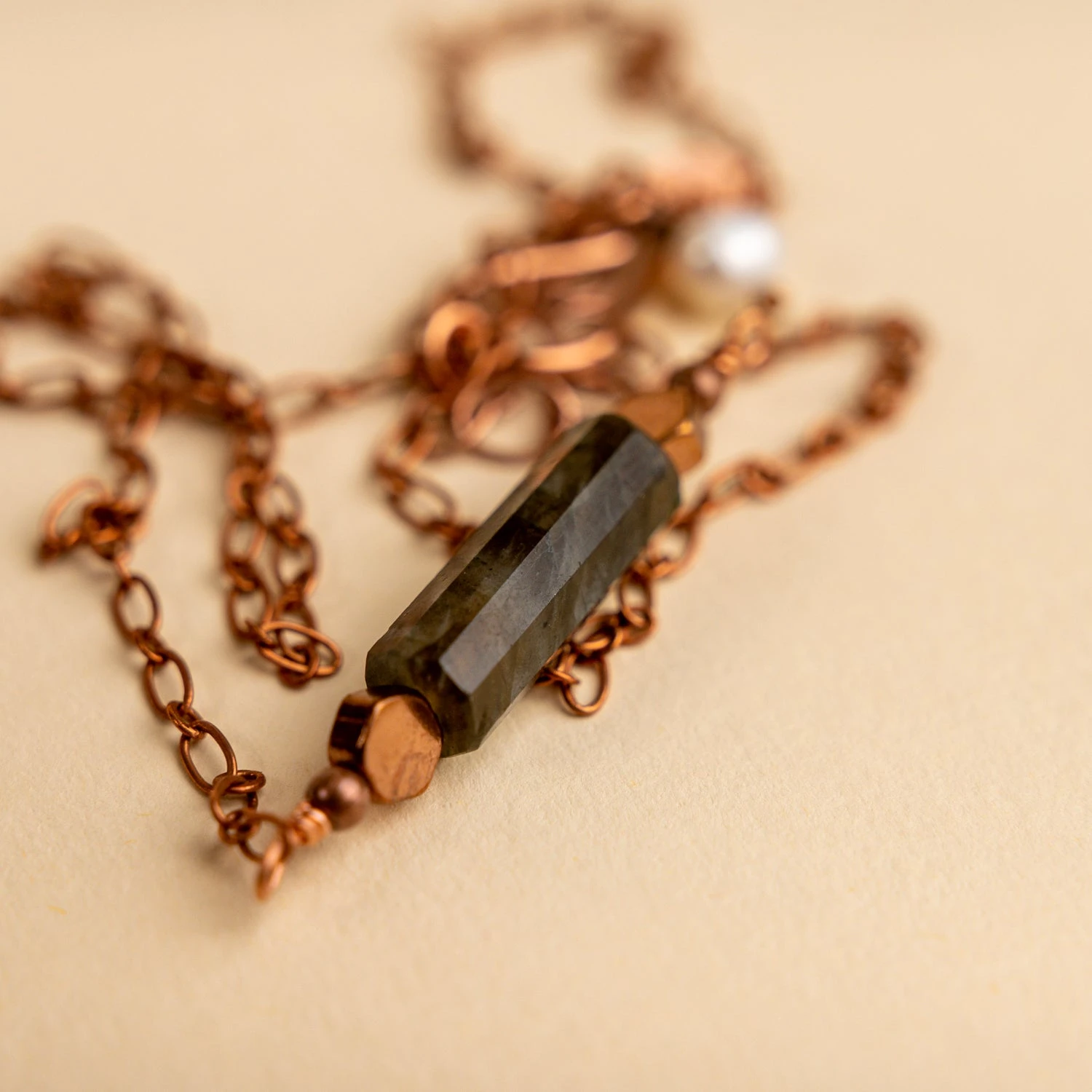 Novi Faceted Labradorite Necklace 6 Novi Faceted Labradorite Necklace - Image 4