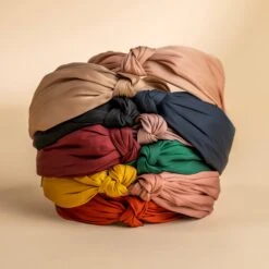 Erin's Solid Top Knot Headband: Comfortable Wide Nonslip Style