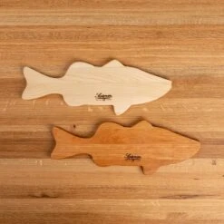 Scotsman Handcrafted Maple Fish Serving Board -Laurel Mercantile Store DSC5799 Enhanced NR