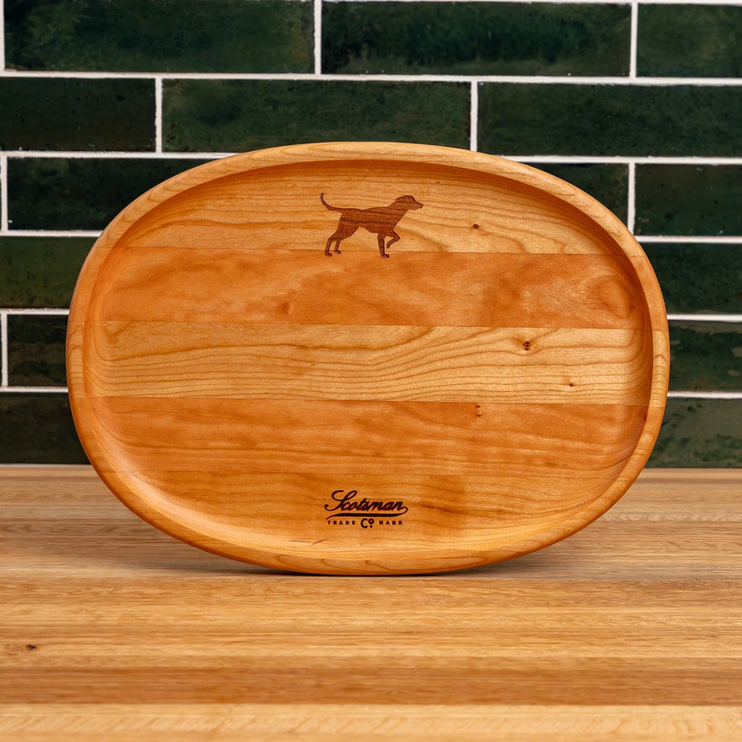 Scotsman Co. Special Edition Cherry Oval Carving Board 10 Scotsman Co. Special Edition Cherry Oval Carving Board - Image 8