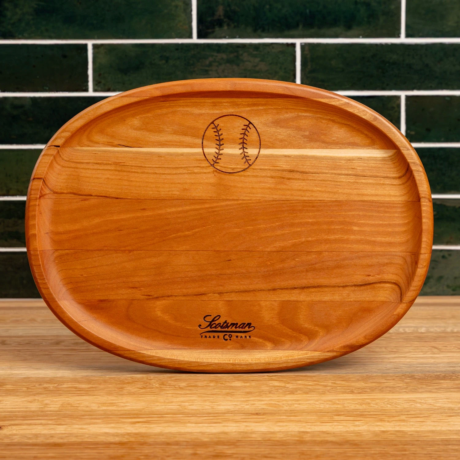 Scotsman Co. Special Edition Cherry Oval Carving Board 4 Scotsman Co. Special Edition Cherry Oval Carving Board - Image 2