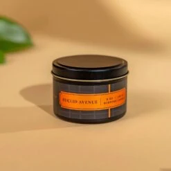 Orange & Mandarin Musk Scented Candle - Euclid Avenue 5 oz. -Laurel Mercantile Store Euclid Avenue 5 ounce candle 00001