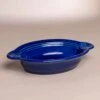 Twilight Small Oval Casserole Dish 1 Twilight Small Oval Casserole Dish -Laurel Mercantile Store Fiesta Ware Twilight Blue Glass Cookware 0051