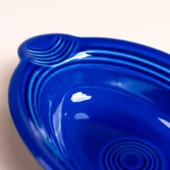 Twilight Small Oval Casserole Dish -Laurel Mercantile Store Fiesta Ware Twilight Blue Glass Cookware 0057