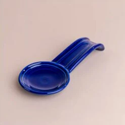 Twilight Spoon Rest -Laurel Mercantile Store Fiesta Ware Twilight Blue Glass Cookware 0120