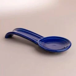 Twilight Spoon Rest -Laurel Mercantile Store Fiesta Ware Twilight Blue Glass Cookware 0124