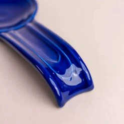 Twilight Spoon Rest -Laurel Mercantile Store Fiesta Ware Twilight Blue Glass Cookware 0125