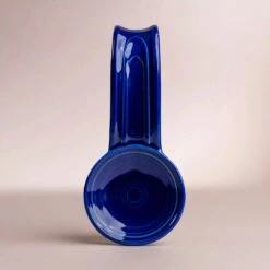 Twilight Spoon Rest -Laurel Mercantile Store Fiesta Ware Twilight Blue Glass Cookware 0129