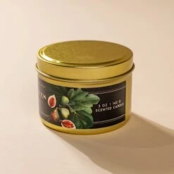 Fig Preserves & Wild Honey Artisanal Scented Candle, 5 oz -Laurel Mercantile Store Fig Preserves 5 oz candle 00003